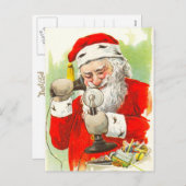 サンタ・オン・ザ・テレフォン シーズンポストカード (正面/裏面)