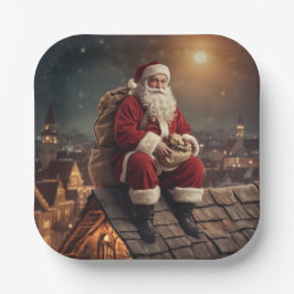 サンタ・オン・ルーフトップ ペーパープレート