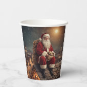 サンタ・オン・ルーフトップ 紙コップ (裏面)