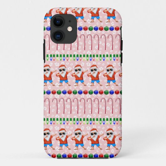サンタ・オン・レッドの醜いクリスマス Case-Mate iPhoneケース (裏面)
