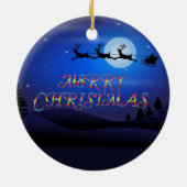 サンタ・オーバー・ア・ブルー・ムーン セラミックオーナメント (裏面)