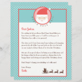 サンタ&カラーリングパーソナライズされた・ページからの手紙 (正面/裏面)