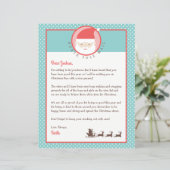 サンタ&カラーリングパーソナライズされた・ページからの手紙 (スタンド正面)