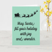 サンタ カード (黄色い花)