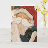 サンタ カード (黄色い花)