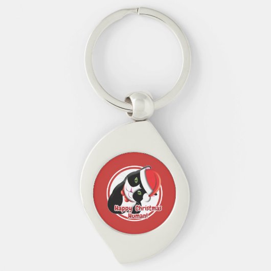 サンタ・キャット キーホルダー (正面)