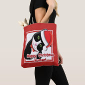 サンタ・キャット トートバッグ (クローズアップ)