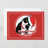 サンタ・キャット ポストカード (正面/裏面)