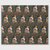 サンタ・キャット ラッピングペーパー (フラット)