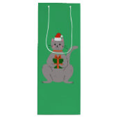 サンタ・キャット ワインギフトバッグ (正面)