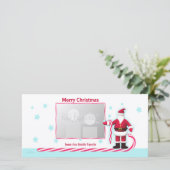 サンタ、キャンディーケーン、スターズクリスマス シーズンカード (スタンド正面)