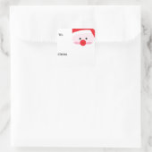 「サンタ・ギフトラベル」スタンプ スクエアシール (バッグ)