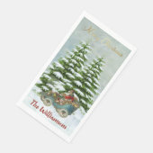 サンタ・ギフトin彼の車の雪の木ヴィンテージ (コーナー)