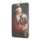 サンタ・クラウスとブルドッグフェスティバル・クリスマス カーエアーフレッシュナー (左)