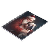 サンタ・クラウスとブルドッグフェスティバル・クリスマス ノートブック (左側)