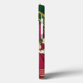 サンタ・クラウスとホリーのクリスマスヴィンテージ葉 Case-Mate iPhoneケース (裏面 / 左)