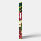 サンタ・クラウスとホリーのクリスマスヴィンテージ葉 Case-Mate iPhoneケース (裏面 / 右)