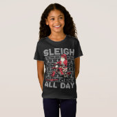 サンタ・クラウスのアイス・バイク・クリスマススススススススノースイー Tシャツ (正面フル)