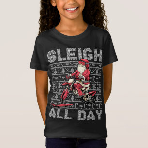 サンタ・クラウスのアイス・バイク・クリスマススススススススノースイー Tシャツ
