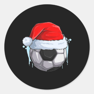 サンタ・クラウスのクリスマスサッカーボール ラウンドシール