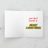 サンタ・クラウスのグリーティングカード シーズンカード (内部)