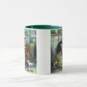 サンタ・クラウスのヴィンテージクリスマスのおもちゃつきストッキング マグカップ (中央)