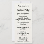 サンタ・クラウスのヴィンテージ・クリスマスのカット・イメージ 招待状 (裏面)