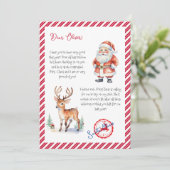 サンタ・クラウス北極メールからの素敵なリストレター 招待状 (スタンド正面)