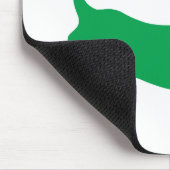 サンタ・クラウス帽のライトグリーンダックスシュント マウスパッド (コーナー)