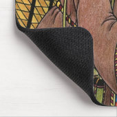 サンタ・クラウス玩具が下駄の靴を履くビンテージクリスマス マウスパッド (コーナー)