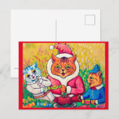 サンタ・クラウス・キャット・ルイワーイン ポストカード (正面/裏面)
