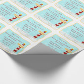 サンタ・クリスマスからの北極のサインポストの手紙 ラッピングペーパー (角)