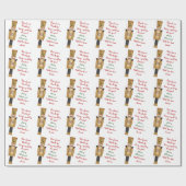 サンタ・クリスマスから贈られた兵隊おもちゃクリスマス ラッピングペーパー (フラット)