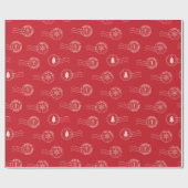 サンタ・クリスマスにかわいい手紙 ラッピングペーパー (フラット)