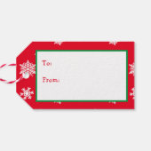 サンタ・クリスマスのクロース夫妻 ギフトタグ (裏面横)