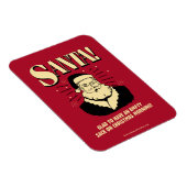 サンタ：クリスマスの朝の空の袋 マグネット (右側)