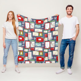 サンタ・クリスマスへの手紙 フリースブランケット