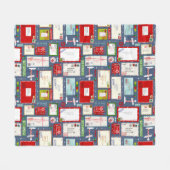 サンタ・クリスマスへの手紙 フリースブランケット (正面(横))