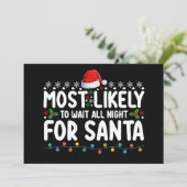 サンタ・クリスマスまで一晩中待つ可能性が高い 招待状 (スタンド正面)