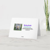 サンタ・クリスマスを待っているかわいいゴールデンレトリバー カード (裏面)