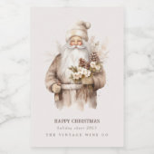 サンタ・クリスマスウィビリーワインボトルラベル ワインラベル (シングルラベル)