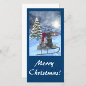 サンタ・クリスマスカードを見る シーズンカード (正面/裏面)