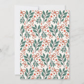 サンタ・クリスマスキッドと朝食誕生日写真 招待状 (裏面)