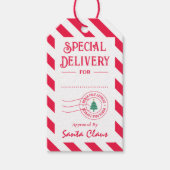 サンタ・クリスマスギフトタグからの特別な配達 ギフトタグ (正面)