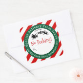 サンタ・クリスマスギフトタグからの特別な配達 スクエアシール (封筒)