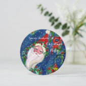 サンタ、クリスマスクラウンズ、ホリベリーホリデーパーティー 招待状 (スタンド正面)