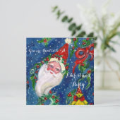 サンタ、クリスマスクラウンズ、ホリベリーホリデーパーティー 招待状 (スタンド正面)