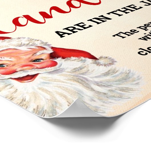 サンタ・クリスマスゲームの看板を何個当てるか ポスター (角)