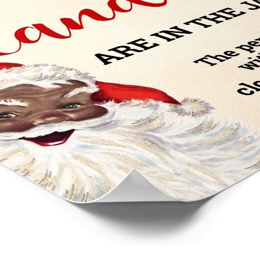 サンタ・クリスマスゲームの看板を何個当てるか ポスター (角)