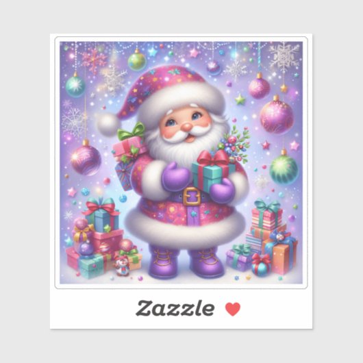 サンタ・クリスマスステッカー シール (シート)